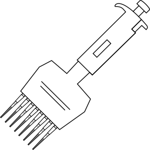 Multichannel micropipette- Icons 