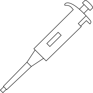 Micropipette P20 20ul - Line Art 