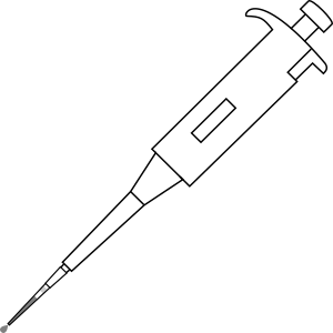 Micropipette P20 with tip with filter filled dropping 20ul - 200ul- Drawing 