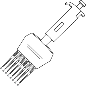 Multichannel micropipette- Icons 