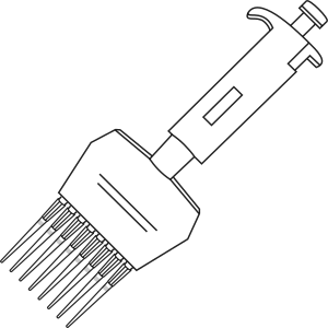 Multichannel micropipette- Icons 