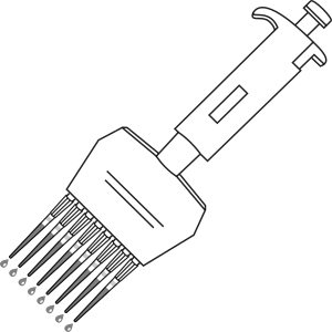 Multichannel micropipette- Icons 